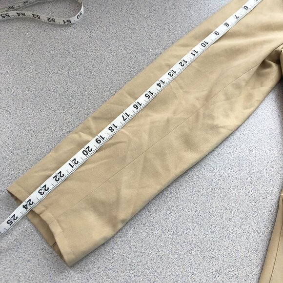 Clifford & Wills Silk Coat Women 10 Beige Button Up Notch Collar - Picture 11 of 13